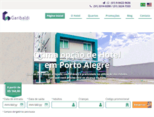 Tablet Screenshot of hotelgaribaldi.com.br
